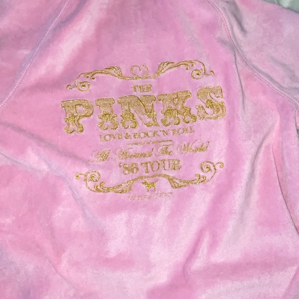 Vintage Victoria Secret pink limited edition tracksuit 86 rock n roll tour